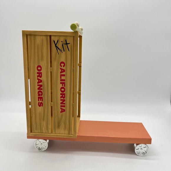 American Girl Doll Kit California Oranges Crate Wagon Cart Play Scooter - Picture 5 of 10